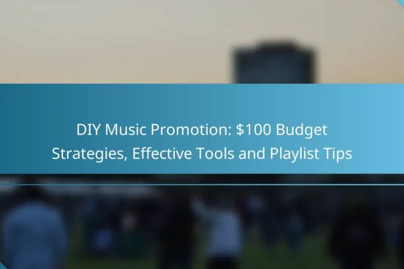 DIY Music Promotion: $100 Budget Strategies, Effective Tools and Playlist Tips