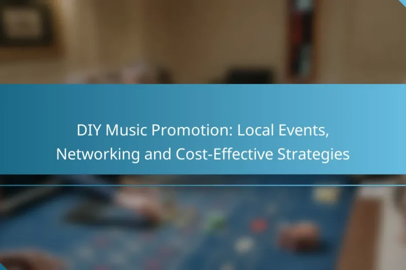 DIY Music Promotion: Local Events, Networking and Cost-Effective Strategies