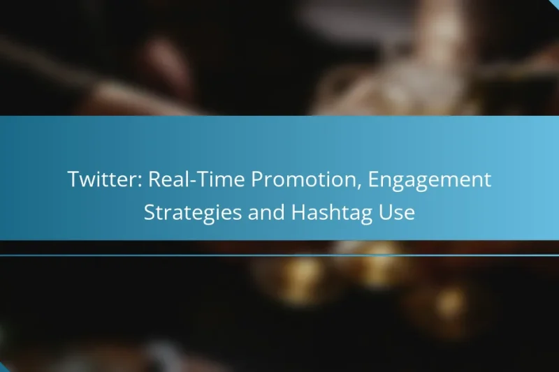 Twitter: Real-Time Promotion, Engagement Strategies and Hashtag Use