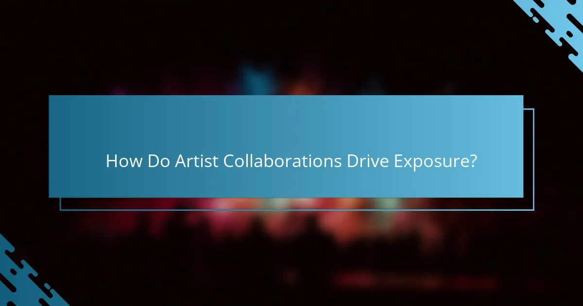 How Do Artist Collaborations Drive Exposure?