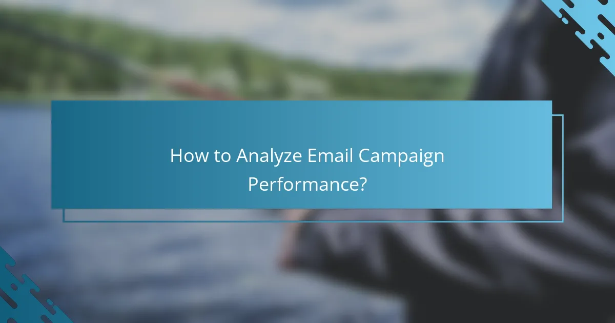 How to Analyze Email Campaign Performance?