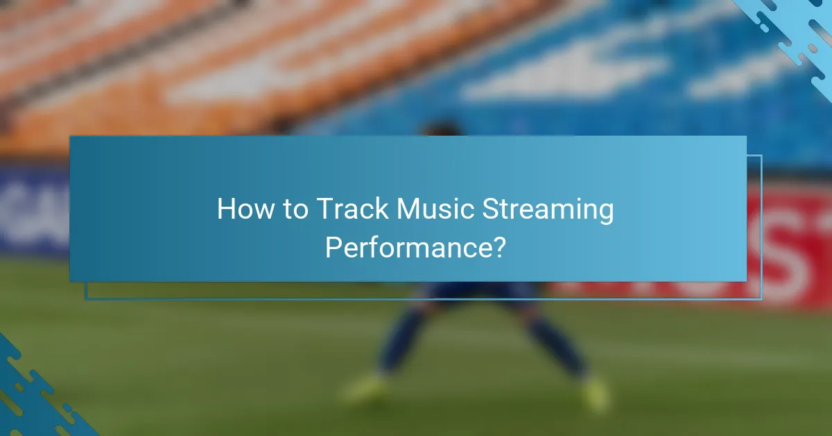 How to Track Music Streaming Performance?